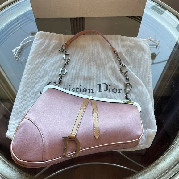 Christian Dior silk mini saddle bag - Picture 5 of 17